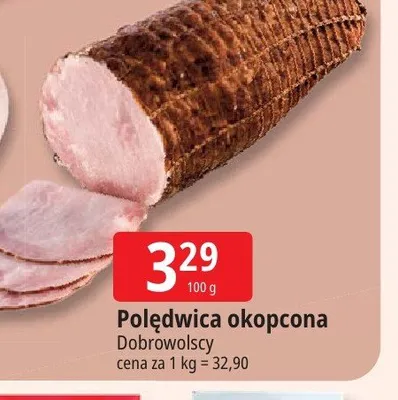 Polędwica okopcona Dobrowolscy promocja w Leclerc