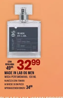 Woda perfumowana Made In Lab 06 Men promocja w Drogerie Natura