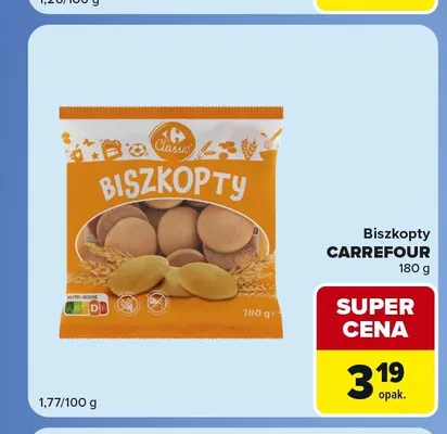 Biszkopty Carrefour Classic promocja w Carrefour Express