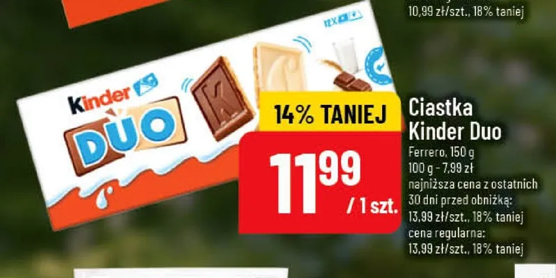 Ciastka Kinder Duo promocja w POLOmarket