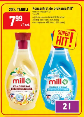 Koncentrat do płukania tkanin Mill Golden Aroma promocja w POLOmarket