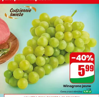 Winogrona jasne promocja w Dino
