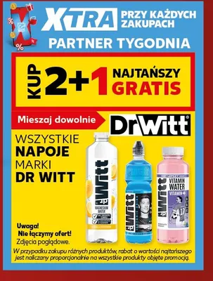 Woda witaminowa Vitamin Water Vitamin+ Dr Witt promocja w Kaufland