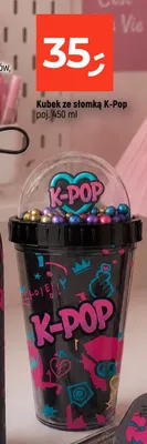 Kubek ze słomką K-Pop promocja w Dealz
