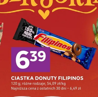 Ciastka donuty Filipinos promocja w Stokrotka