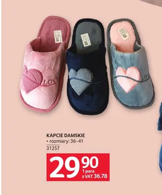 Kapcie damskie promocja w Selgros