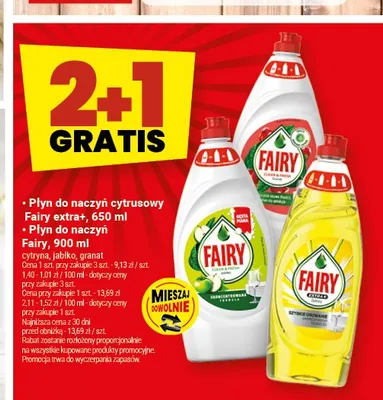Płyn do naczyń Fairy promocja w Twój Market