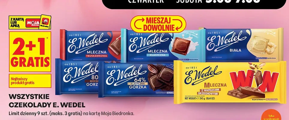 Czekolada promocja w Biedronka