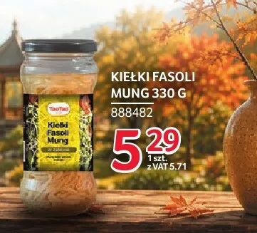 Kiełki fasoli mung TaoTao promocja w Selgros