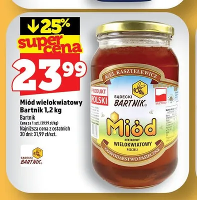 Miód wielokwiatowy Sądecki Bartnik promocja w TOPAZ