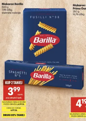 Makaron spaghetti Combino promocja w Delikatesy Centrum