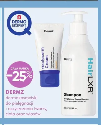 Dermokosmetyki do pielęgnacji i oczyszczania twarzy, ciała oraz włosów Dermz promocja w Super-Pharm