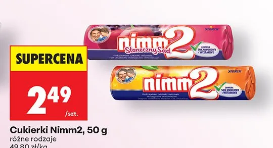 Cukierki różne rodzaje promocja w Biedronka