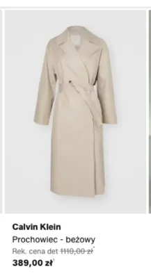Prochowiec Calvin Klein beżowy promocja w Lounge by Zalando