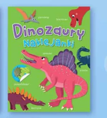 Książka Dinozaury Naklejanki promocja w Biedronka