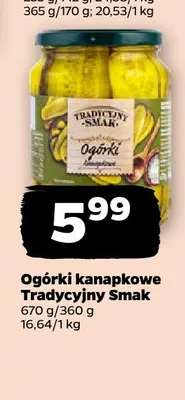 Ogórki kanapkowe Tradycyjny Smak promocja w Netto