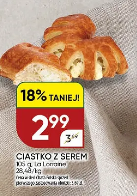 Ciastko z serem La Lorraine promocja w Chata Polska