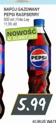 Napój gazowany Pepsi Raspberry promocja w Słoneczko