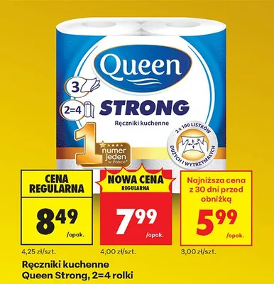 Ręczniki kuchenne Strong, 2=4 rolki promocja w Biedronka