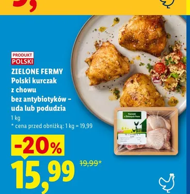 Podudzia z kurczaka polskie Zielone Fermy promocja w Lidl