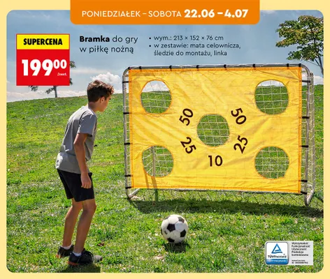 Bramka do gry w piłkę nożną promocja w Biedronka