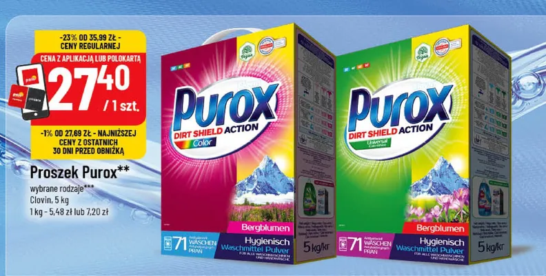 Proszek wybrane rodzaje promocja w POLOmarket