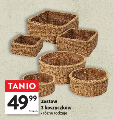 Zestaw 3 koszyczków promocja w Intermarche