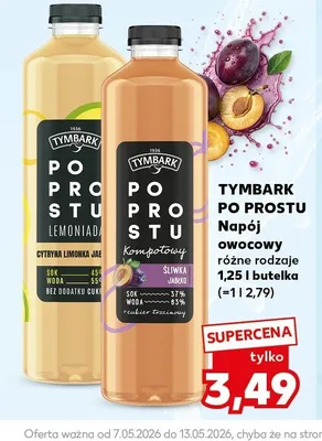 Napój owocowy Tymbark Po Prostu promocja w Kaufland