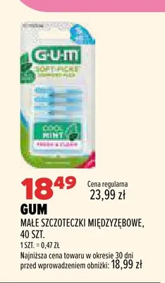 Małe szczoteczki międzyzębowe GUM promocja w Drogerie Natura