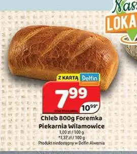 Chleb Foremka Piekarnia Wilamowice promocja w Delfin