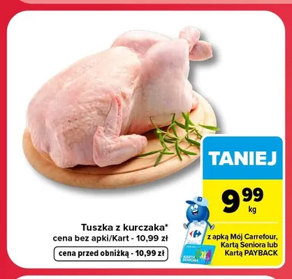 Tuszka z kurczaka promocja w Carrefour