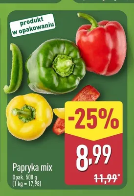 Papryka mix promocja w Aldi