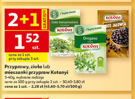 Mieszanka przypraw Zioła transylwańskie Kotanyi promocja w Auchan