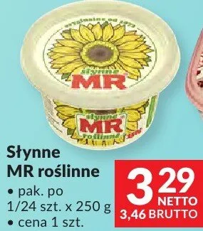 Słynne MR roślinne różne rodzaje margaryna promocja w Makro