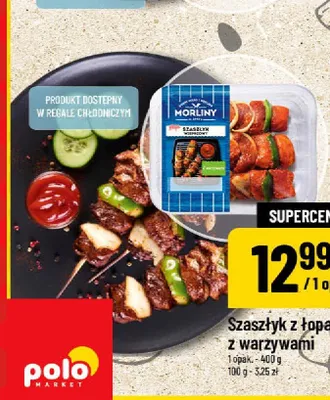 Szaszłyk z łopatki wieprzowej z warzywami Morliny promocja w POLOmarket