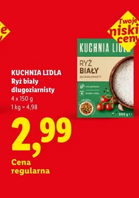 Ryż biały długoziarnisty Kuchnia Lidla promocja w Lidl