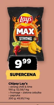 Chipsy Lay's Strong Chilli & Lime promocja w Netto