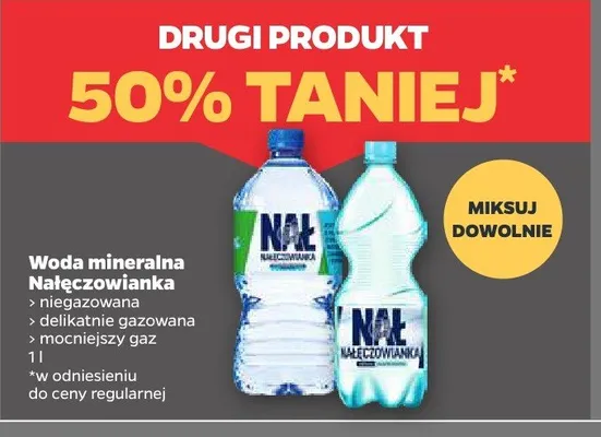 Woda mineralna mocny gaz promocja w Netto
