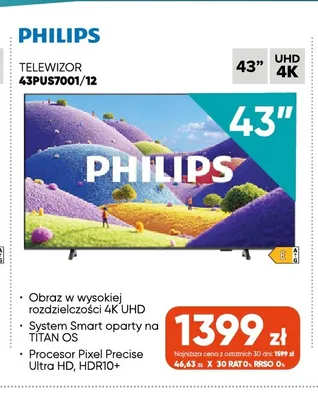 Telewizor 43PUS7001/12 Philips promocja w Max Elektro