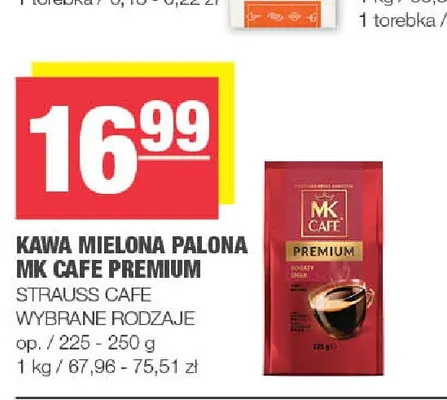 Kawa mielona palona MK Cafe Premium promocja w SPAR