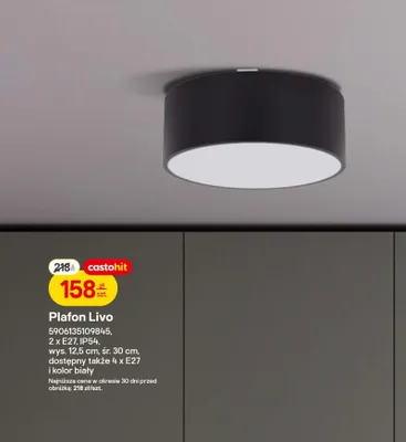 Plafon Livo  promocja w Castorama