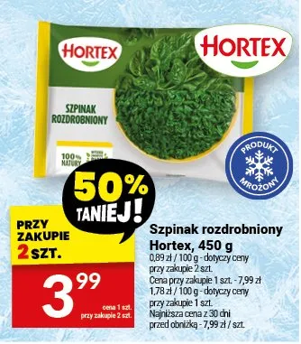 Szpinak rozdrobniony promocja w Twój Market