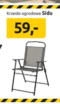 Krzesło ogrodowe Sidu promocja w Black Red White