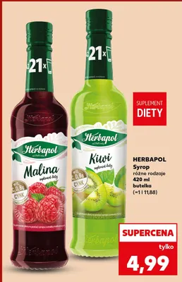 Syrop Herbapol malina promocja w Kaufland