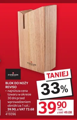 Blok do noży Reviso Zwieger promocja w Selgros