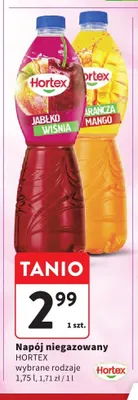 Napój niegazowany Hortex Jabłko Wiśnia promocja w Intermarche