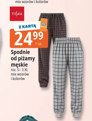 Spodnie od piżamy męskie Tissaia promocja w Leclerc