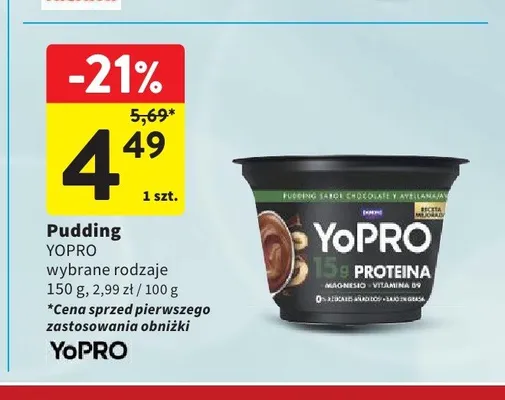 Pudding YoPRO promocja w Intermarche