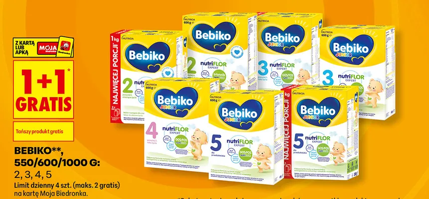 Mleko modyfikowane Bebiko 5 promocja w Biedronka