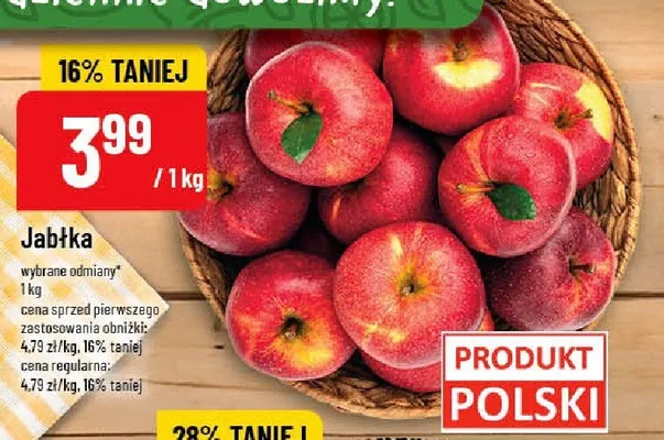 Jabłka promocja w POLOmarket